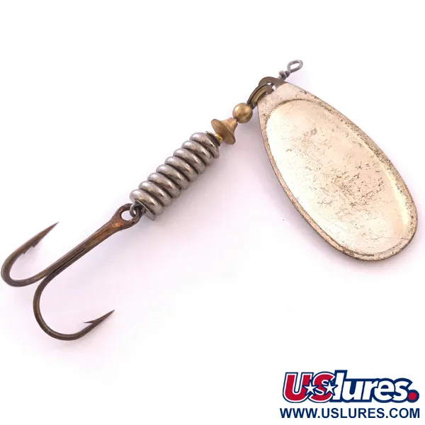 Vintage   Mepps Aglia 5, 1/2oz Brass spinning lure #4033