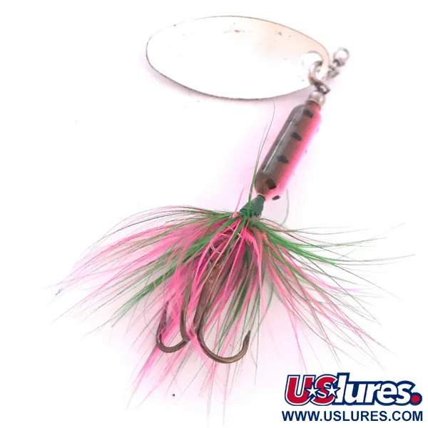 Vintage  Yakima Bait Worden’s Original Rooster Tail, 1/8oz Silver / Trout spinning lure #4042