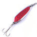 Vintage  Luhr Jensen Krocodile Die #3, 1/3oz Nickel / Red fishing spoon #4049