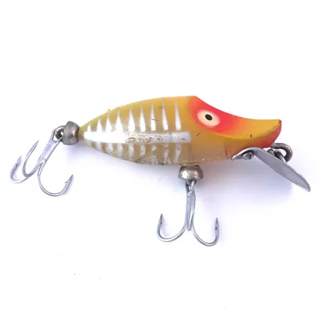 Vintage Heddon River Runt, 3/16oz Yellow fishing lure #4059