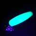 Vintage   Blue Fox Pixee UV, 3/4oz Nickel / Green UV Glow in UV light, Fluorescent fishing spoon #4064