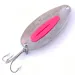 Vintage   Blue Fox Pixee UV, 3/4oz Nickel / Pink fishing spoon #4065