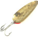 Vintage  Boss Lures Boss Spoon, 2/3oz Golden Tiger UV Glow in UV light, Fluorescent fishing spoon #4070