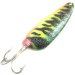 Vintage  Boss Lures Boss Spoon UV, 2/3oz Fire Tiger UV Glow in UV light, Fluorescent fishing spoon #4071