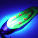 Vintage  Rustowicz Charger №3 UV, 2/5oz Nickel / Yellow / UV Glow in UV light, Fluorescent fishing spoon #4078