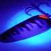 Vintage  Boss Lures Boss Spoon UV, 2/3oz Tiger UV Glow in UV light, Fluorescent fishing spoon #4084