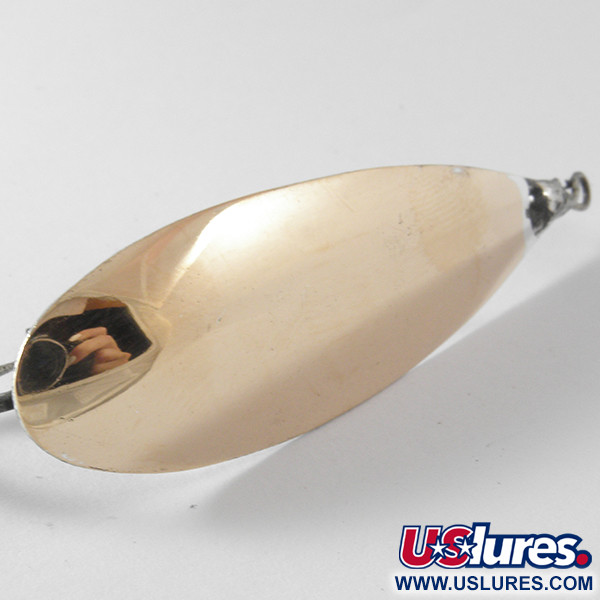 Vintage   Weedless Johnson Silver Minnow, 2/5oz Copper / Silver fishing spoon #4098