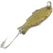 Vintage   Shoff's Triple Teazer, 1/32oz Hammered Brass fishing spoon #4099