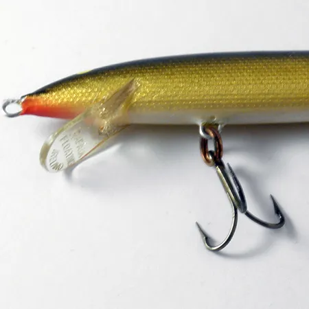 Vintage Rapala Original Floater, 1/4oz Gold fishing lure #4101