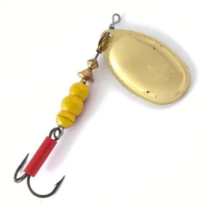 Vintage Mepps Aglia 4, 1/3oz Gold spinning lure #4112