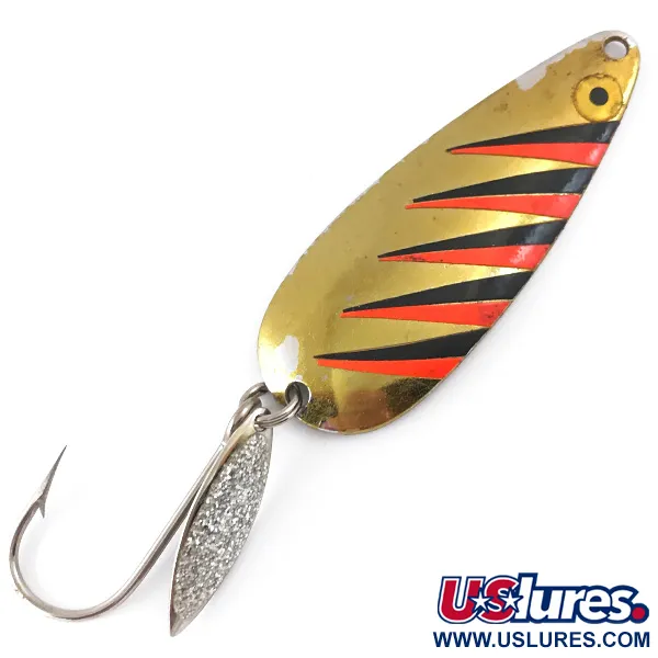 Vintage  Worth Chippewa, 3/5oz Gold fishing spoon #4115