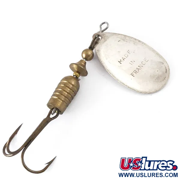 Vintage   Mepps Aglia 3, 1/4oz Silver spinning lure #4117