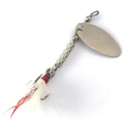 Vintage Cotton Cordell Cotton Tail, 1/8oz Nickel / White spinning lure #4120