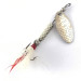 Vintage  Cotton Cordell Cotton Tail, 1/8oz Nickel / White spinning lure #4120