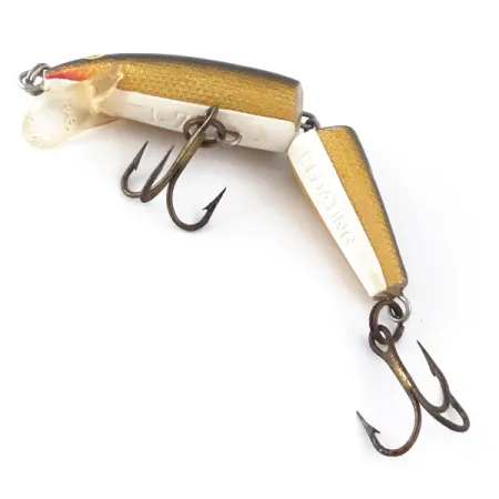 Vintage Rapala Jointed J-7, 1/8oz Gold fishing lure #4121