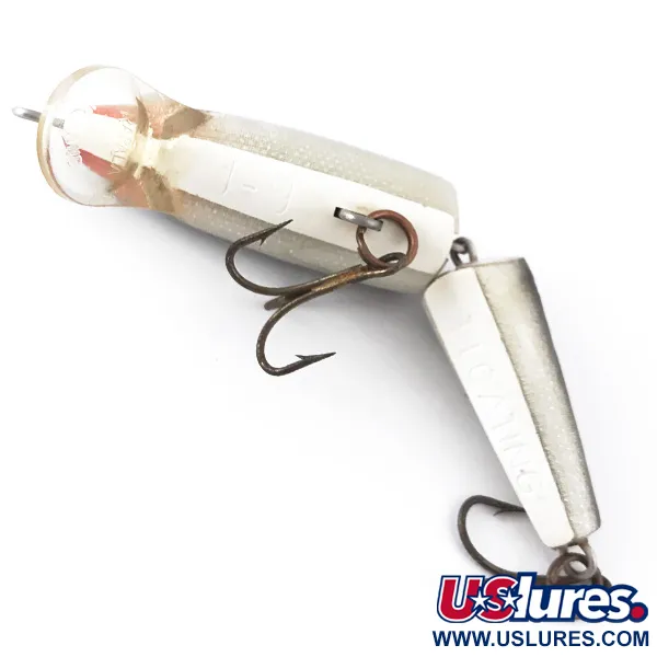Vintage Rapala Jointed J-9, 1/4oz Silver fishing lure #4123