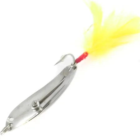 Vintage Crippled Alewive Lure Crippled Alewive, 2/5oz Nickel fishing spoon #4138