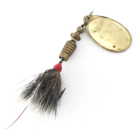 Vintage Vintage Mepps Aglia 3 dressed (1950s), 1/4oz Gold spinning lure #4149