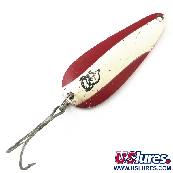 Vintage  Eppinger Dardevle Imp, 2/5oz Red / White / Nickel fishing spoon #4160