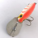 Vintage  Storm Hot'N'Tot Thin Fin UV, 2/5oz White / Red UV Glow in UV light, Fluorescent fishing lure #4163