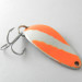 Vintage  Seneca Little Cleo UV, 1/4oz Fluorescent Orange UV Glow in UV light, Fluorescent fishing spoon #4171