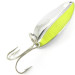 Vintage   Main liner UV (Glows in UV light), 2/5oz Nickel / Green UV Glow in UV light, Fluorescent fishing spoon #4175