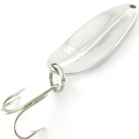 Vintage TODDCO Main liner UV (Glows in UV light), 2/5oz Nickel / Green UV Glow in UV light, Fluorescent fishing spoon #4175