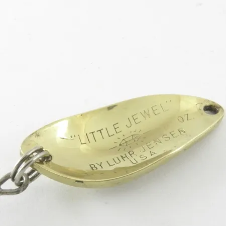Vintage Luhr Jensen Little Jewel, 3/16oz Gold fishing spoon #4179