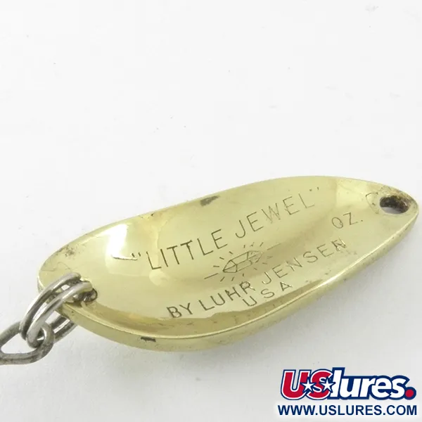 Vintage Luhr Jensen Little Jewel, 3/16oz Gold fishing spoon #4179