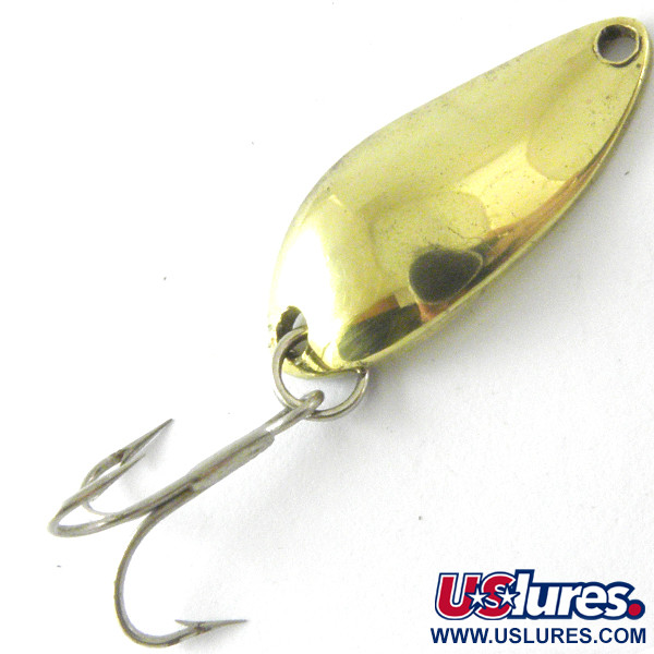 Vintage  Luhr Jensen Little Jewel, 3/16oz Gold fishing spoon #4179