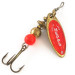 Vintage   Mepps Aglia Long 0, 3/32oz Gold / Red spinning lure #4183