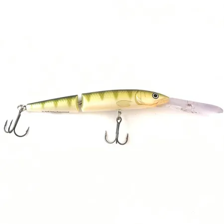 Vintage Rapala Jointed Deep Husky Jerk 12, 1/2oz Perch fishing lure #4188