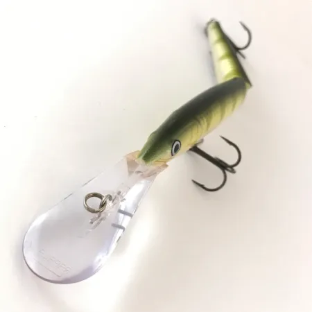 Vintage Rapala Jointed Deep Husky Jerk 12, 1/2oz Perch fishing lure #4188