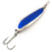 Vintage  Luhr Jensen Krocodile Die #3, 1/2oz Nickel / Blue fishing spoon #4195