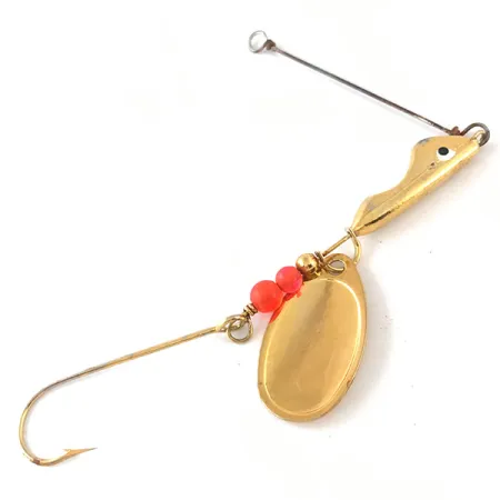 Vintage Erie Dearie Walleye Killer 4197, 2/5oz Gold spinning lure #4197