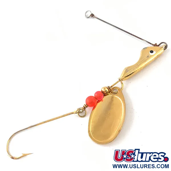 Vintage   Erie Dearie Walleye Killer 4197, 2/5oz Gold spinning lure #4197