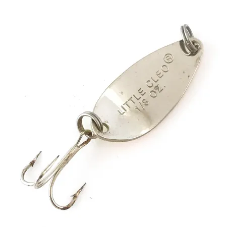 Vintage Acme Little Cleo, 1/8oz Yellow / Orange / Nickel fishing spoon #4199