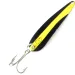Vintage  Eppinger Dardevle JR Flutter Devle 3100, 3/16oz Yellow / Black / Nickel fishing spoon #4212