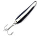 Vintage  Eppinger Dardevle Seadevlet, 1 1/3oz Black / White / Brass fishing spoon #4214