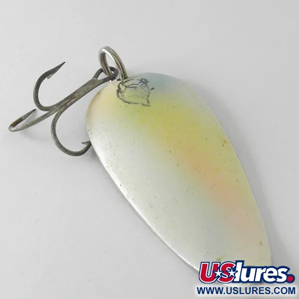 Vintage  Eppinger Dardevle Dardevlet , 3/4oz Rainbow Pearl / Nickel fishing spoon #4215
