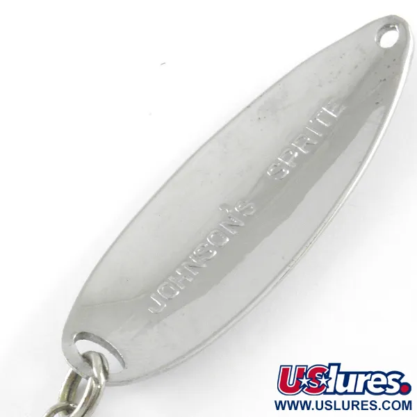 Vintage   Johnson Sprite, 1/3oz Nickel fishing spoon #4227