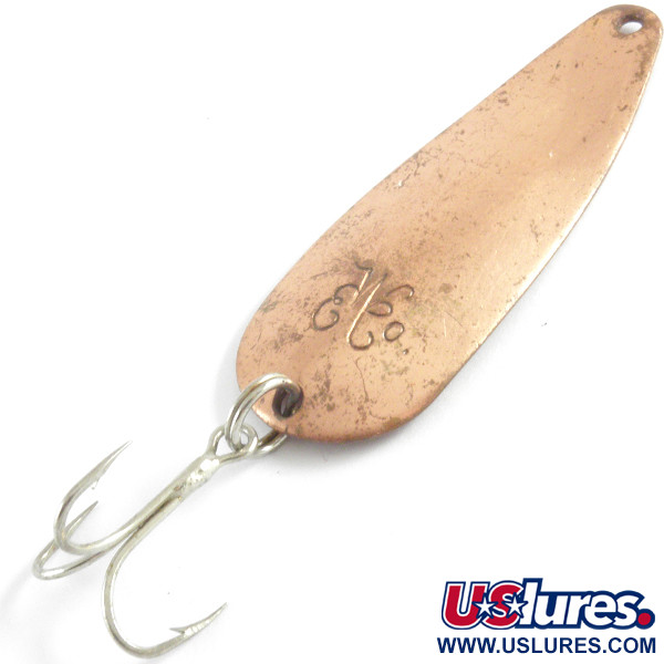Vintage Weller GyPSY KING 0, 2/5oz Copper fishing spoon #4232