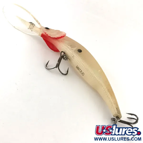 Vintage   Matzuo Kinchou Minnow, 3/5oz Pearl fishing lure #4243