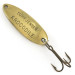 Vintage  Luhr Jensen Krocodile, 3/16oz Hammered Gold fishing spoon #4264