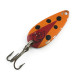 Vintage  Eppinger Dardevle Midget, 3/16oz Orange / Dark Red / Nickel fishing spoon #4278