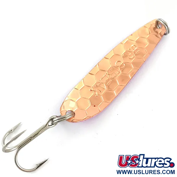 Vintage Advance tackle Stinger Scorpio , 3/16oz Copper / purple / White fishing spoon #4282