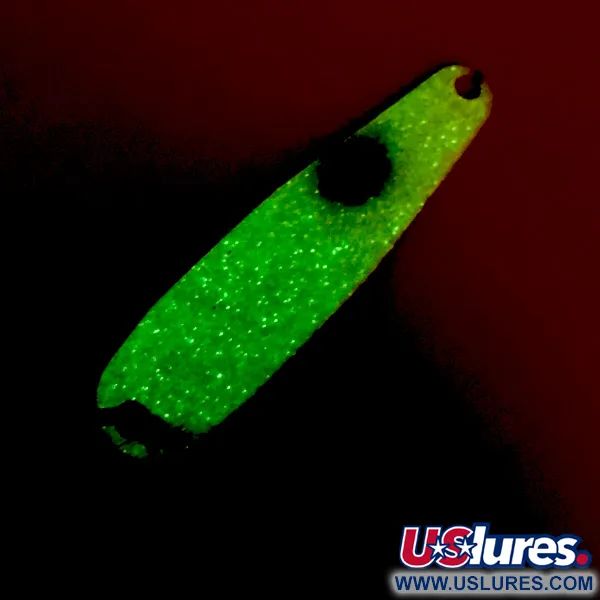 Vintage Advance tackle Stinger Scorpio Glow, 3/16oz White / Black / Yellow fishing spoon #4283