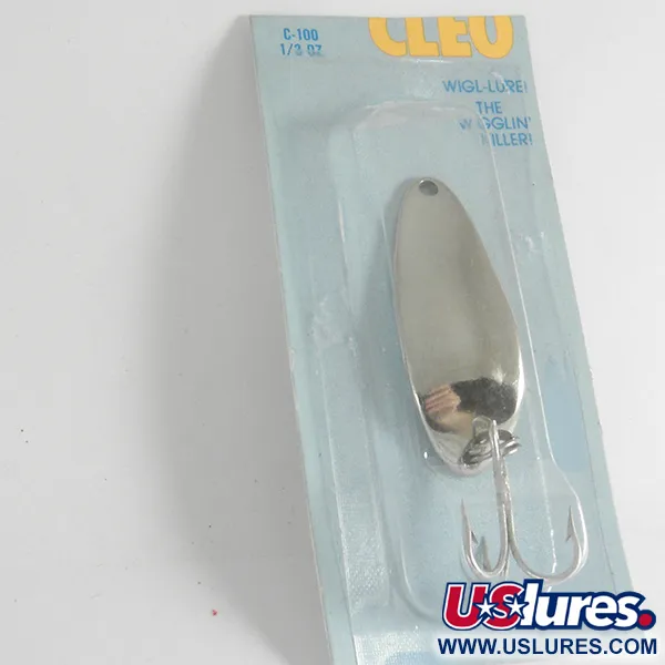 Seneca Little Cleo (Hula Girl), 1/3oz Nickel fishing spoon #4285