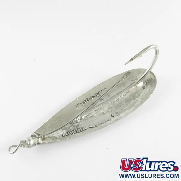 Vintage   Weedless Johnson Silver Minnow, 2/5oz Silver fishing spoon #4289