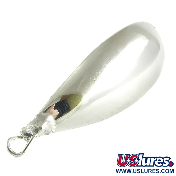 Vintage   Weedless Johnson Silver Minnow, 2/5oz Silver fishing spoon #4289